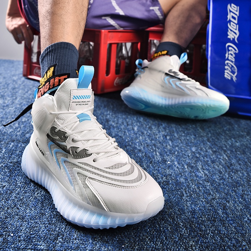 Giày Thể Thao Cổ Cao Đế Dày Tăng Chiều Cao Siêu Nhẹ Thời Trang Cho Nam