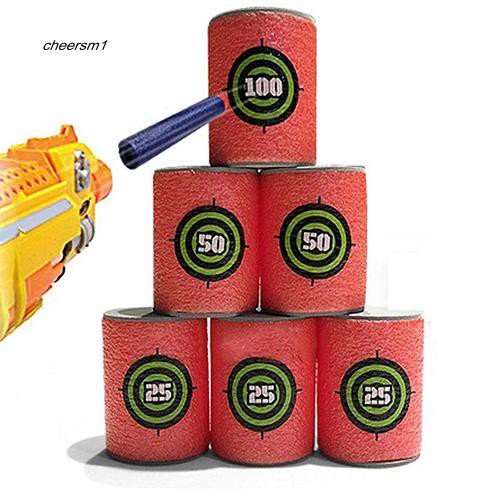 Set 6 mục tiêu chơi bằng nhựa EVA mềm cho súng đồ chơi Nerf N-strike Elite Series