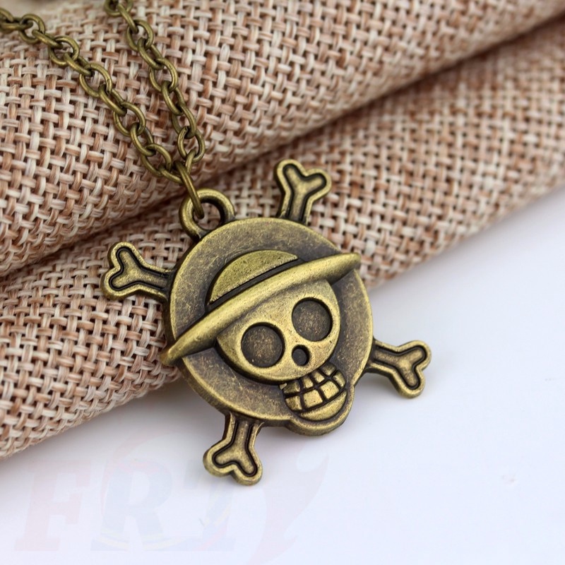 ☠ Vòng Cổ Một Mảnh ☠ Dây Chuyền Mặt Đầu Lâu Trong One Piece