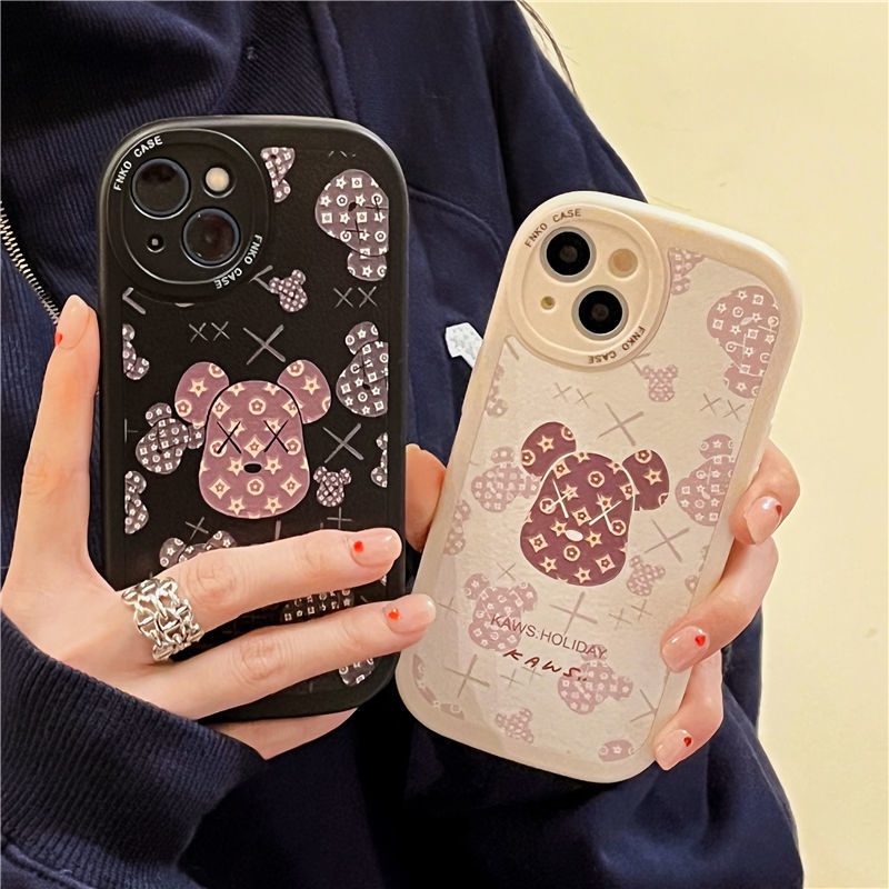 Ốp Điện Thoại Silicon Họa Tiết Đầu Gấu Tròn Dễ Thương Cho iPhone 12 13 11 Pro Max X Xs Max Xr 7 8 Plus Blx4
