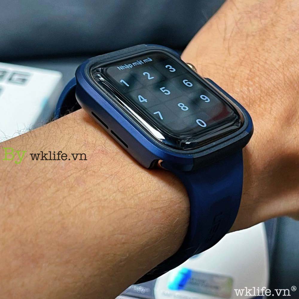 Ốp Viền Apple Watch WiWU Defense Armor Viền Nhôm Size 44mm Apple wacth Seri 4/5/6/SE