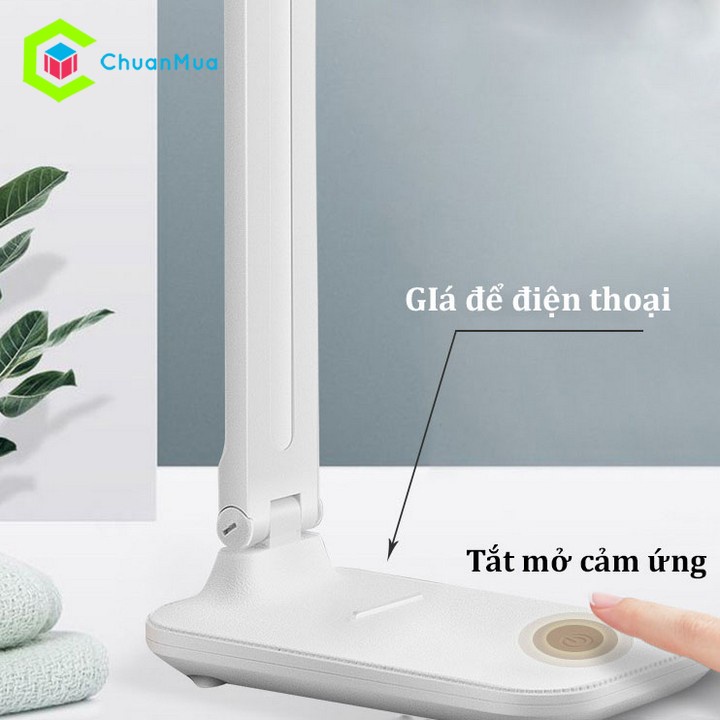 Đèn Bàn Học Sinh Led Đa Năng Gấp Gọn 2 Chiều Xoay 180° ( 3 Chế Độ Cao Cấp, Pin Sạc , Đọc Sách, Chống Cận, Siêu Sáng )
