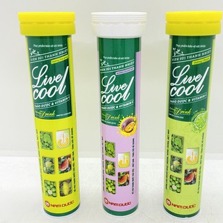 Viên sủi thanh nhiệt LIVECOOL tuýp 16 viên