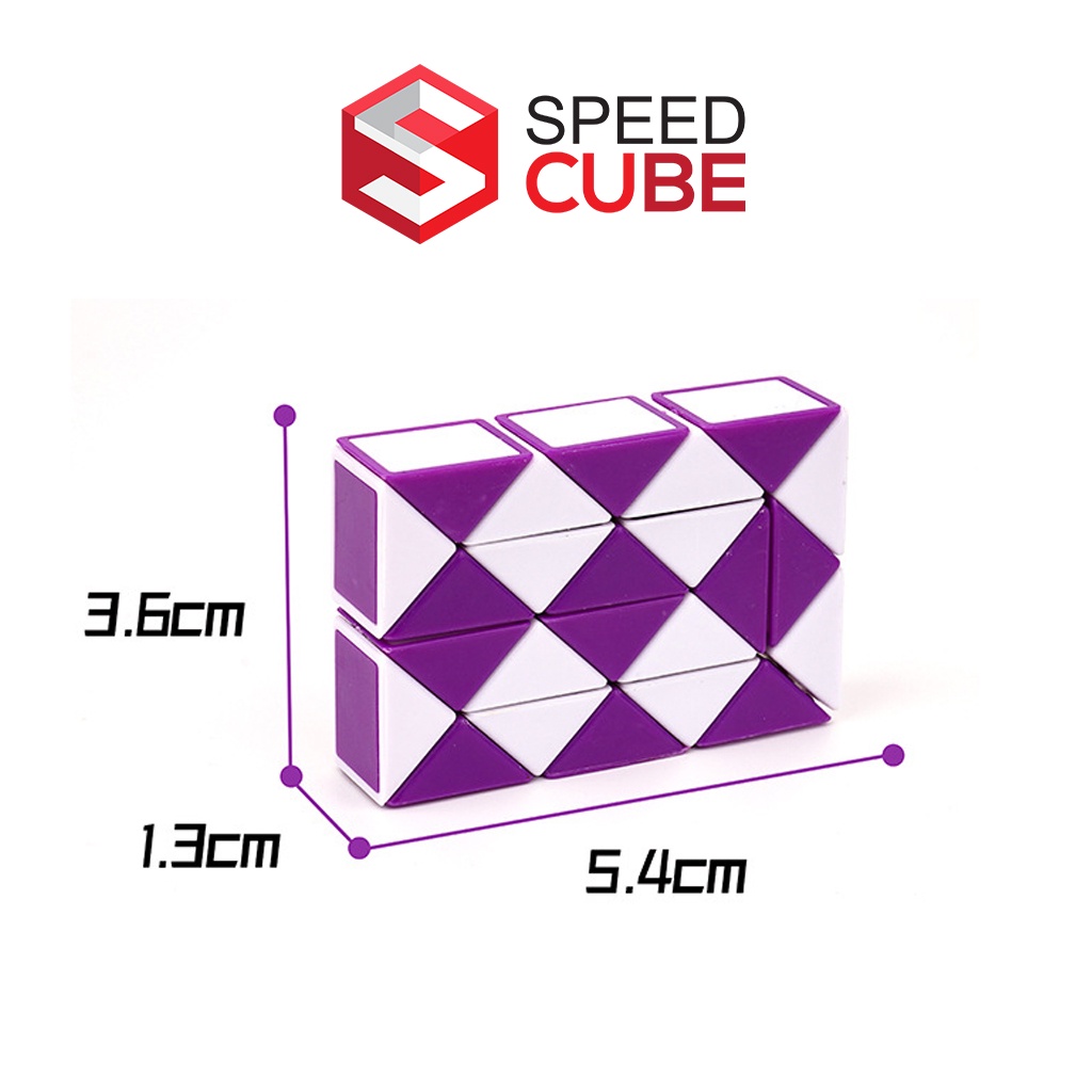 Diansheng snake rubik rắn biến thể snake 22cm * 1,2cm *0,9cm màu ngẫu nhiên - shop speed cube