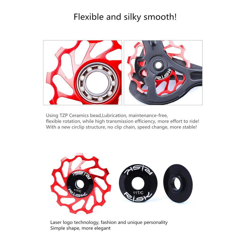 Ròng Rọc 11T Bằng Hợp Kim Nhôm Chuyên Dụng Cho Xe Đạp Leo Núi