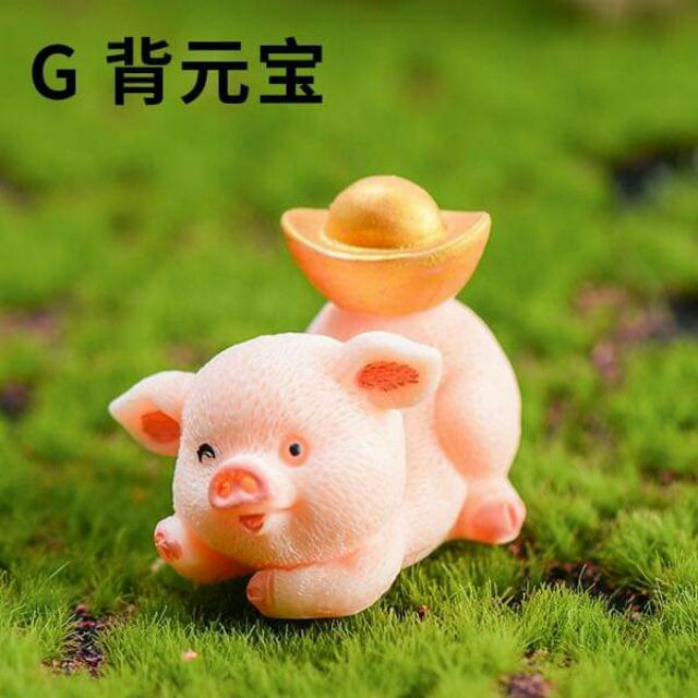 Set 6 heo tài lộc nhựa nhẹ (siêu to)-Q4500