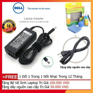 Sạc laptop dell 19.5v - 3.34a, 65w, kim nhỏ - sạc laptop dell chân kim nhỏ zin 19.5v – 3.34a adapter dell 5568 3558 3458