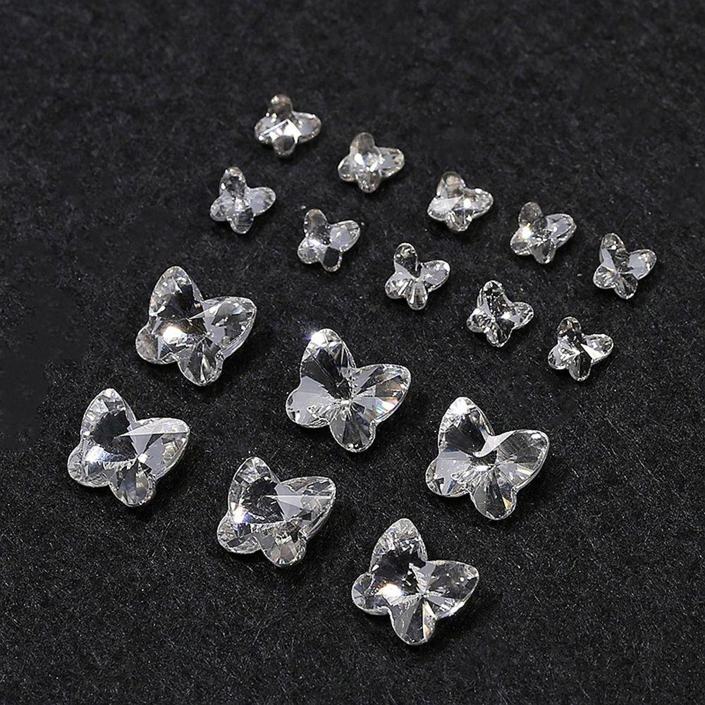 Phụ Kiện Trang Trí Móng Tay Hình Bướm Xinh Xắn|Phụ Kiện Trang Trí Móng Tay Lấp Lánh DIY Charms
