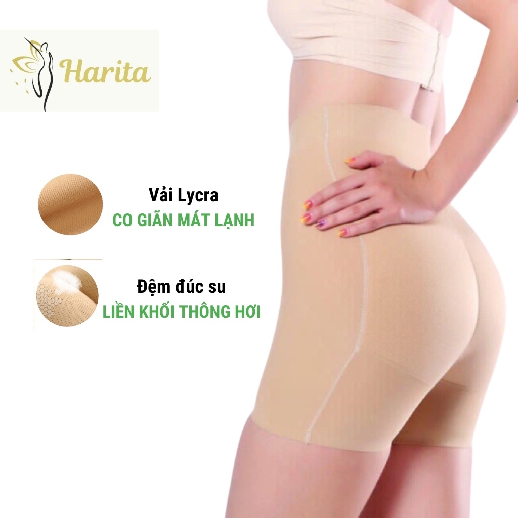 Quần độn mông nữ gen nịt giảm eo cạp cao dạng đùi Harita cao cấp xuất Nhật