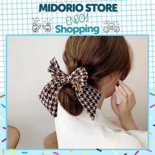 Dây buộc tóc, dây cột tóc phong cách Hàn Quốc họa tiết Houndstooth xinh xắn cho nữ 2021 DT123