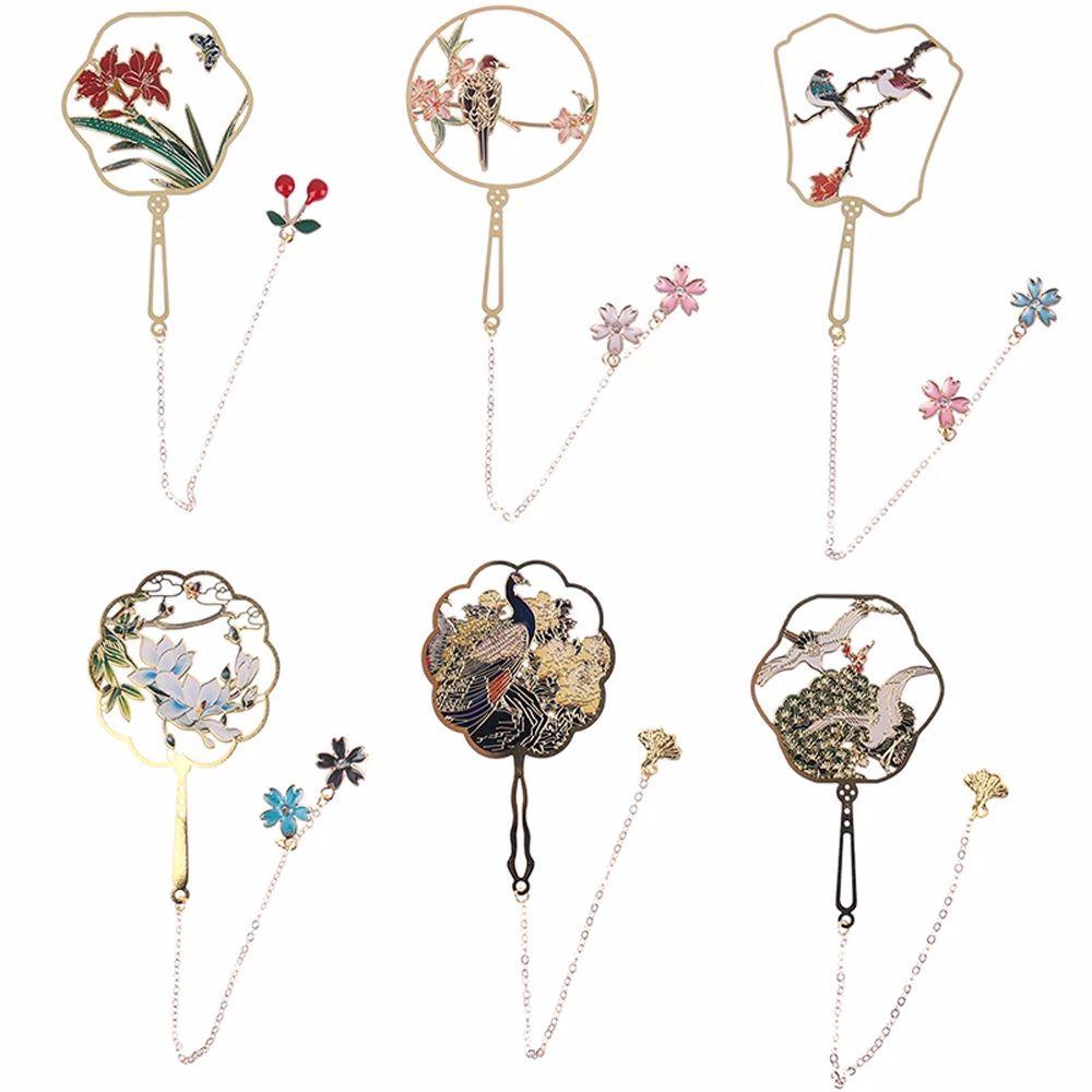 Bookmark Kim Loại Đồng Thau Nhiều Màu Sắc Phong Cách NORMAN Retro