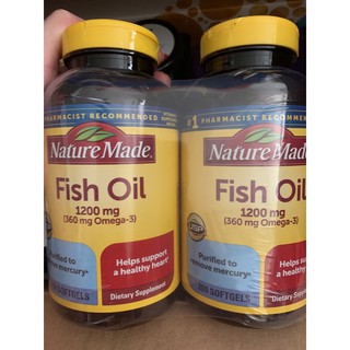 Viên uống dầu cá nature made hộp 200 viên