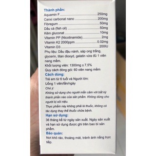 Calcium Nano Plus (Bổ sung Calci, vitamin D3, vitamin K2)