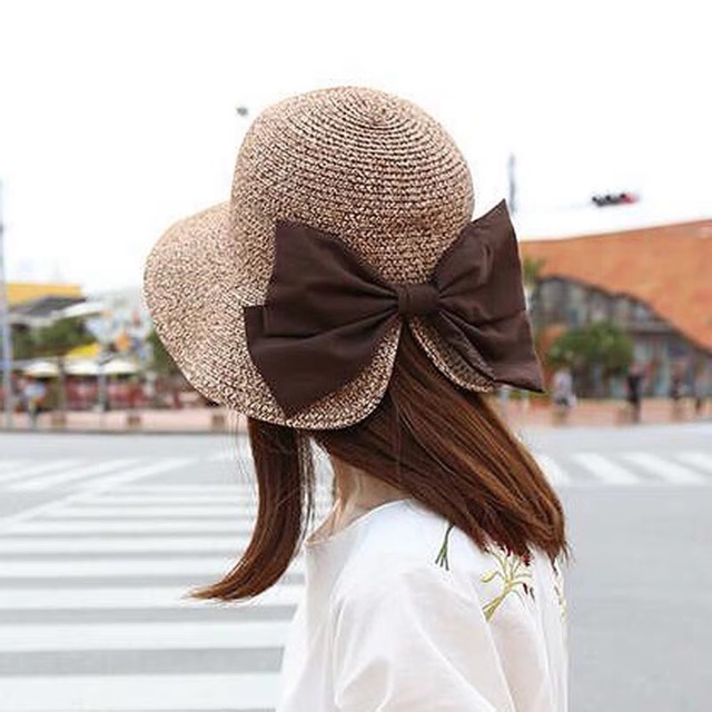 Mũ cói nơ xinh hàn quốc - Khăn turban
