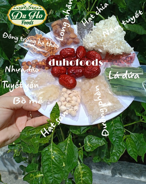 SET CHÈ DƯỠNG NHAN 12 VỊ 350gr Nấu tại nhà 10 12 chai 330ml DuHo Foods