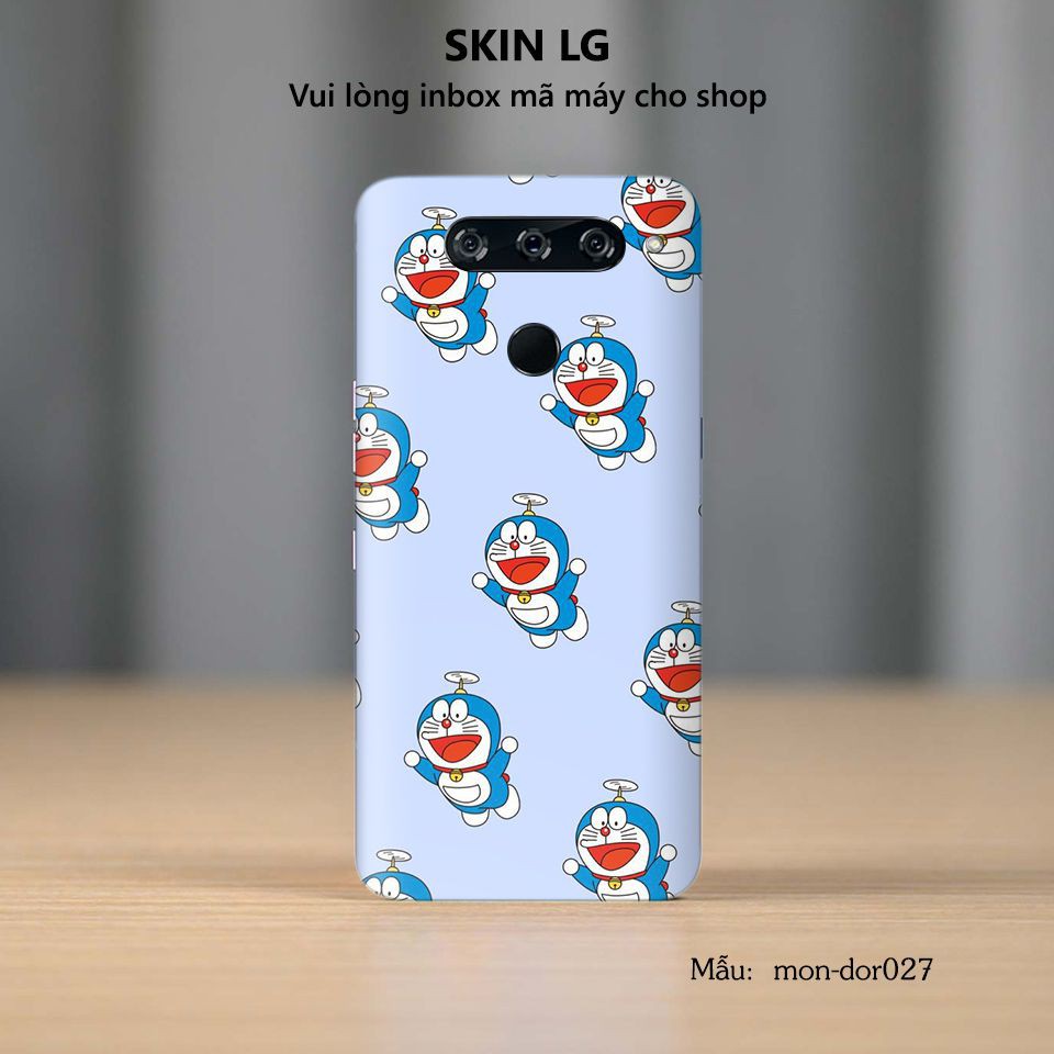 Skin dán cho các dòng điện thoại LG G6 - G7 - G8 in hình Doraemon cực đáng yêu