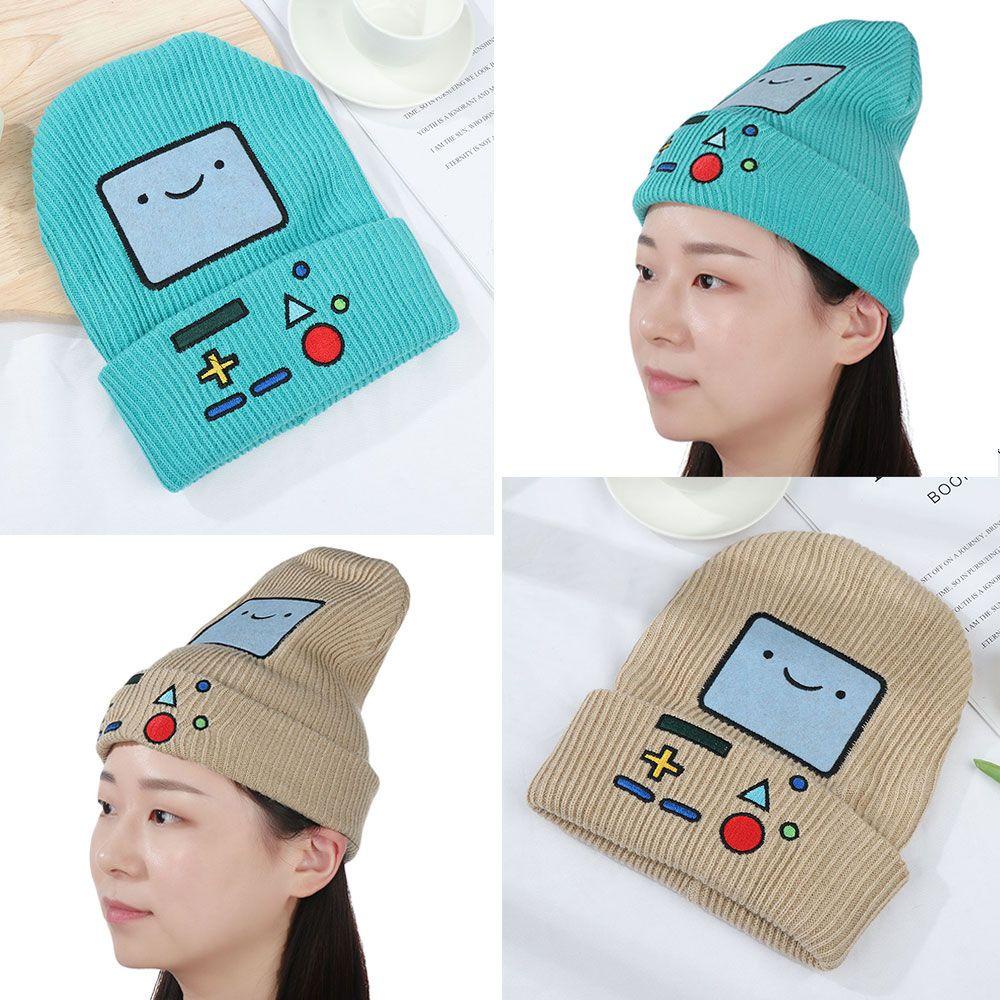 EUTUS Mũ Beanie Dệt Kim Màu Trơn Dễ Thương Cho Nữ
