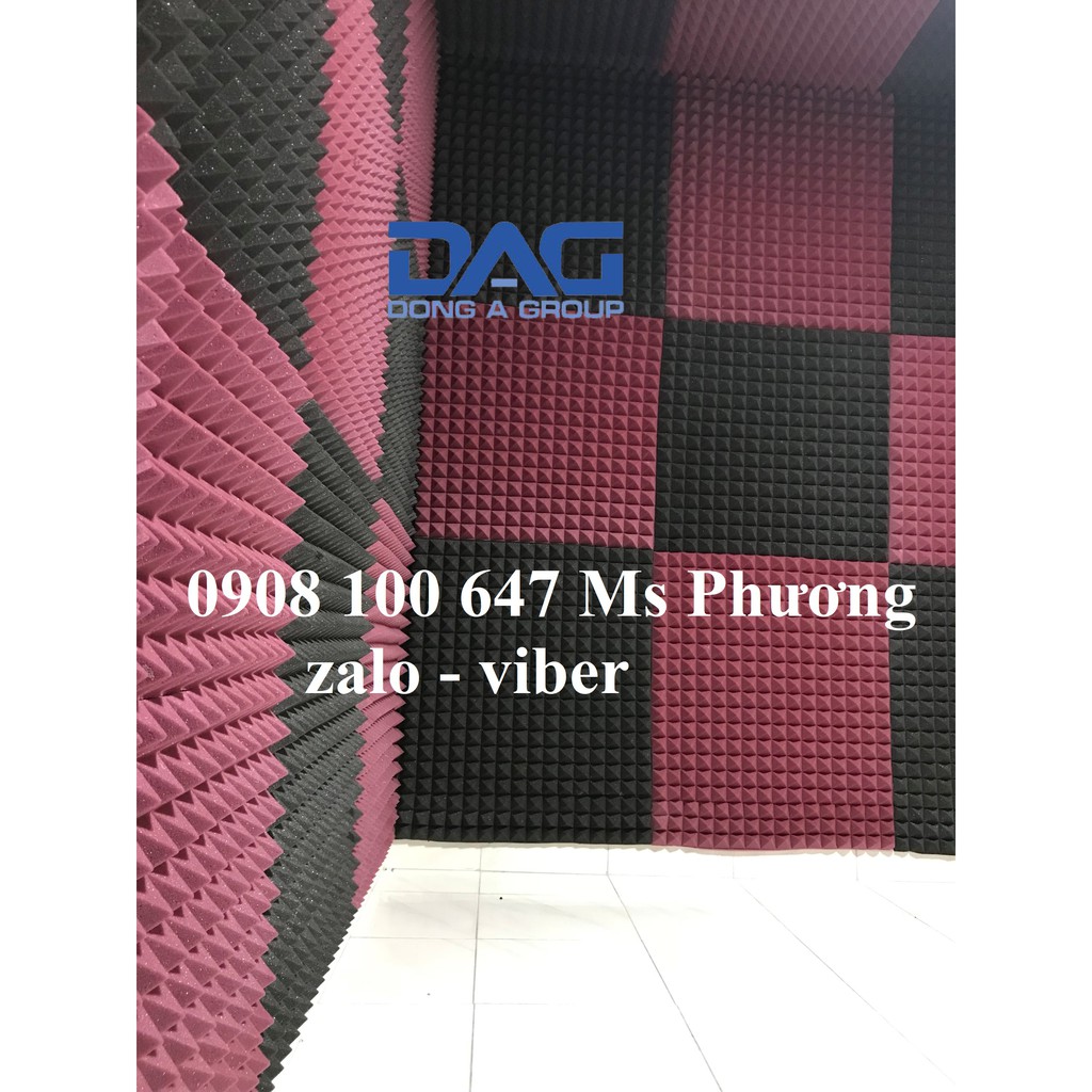 MÚT TIÊU ÂM HÌNH GAI (KT 50x50x5cm) KIM TỰ THÁP NHIỀU MÀU