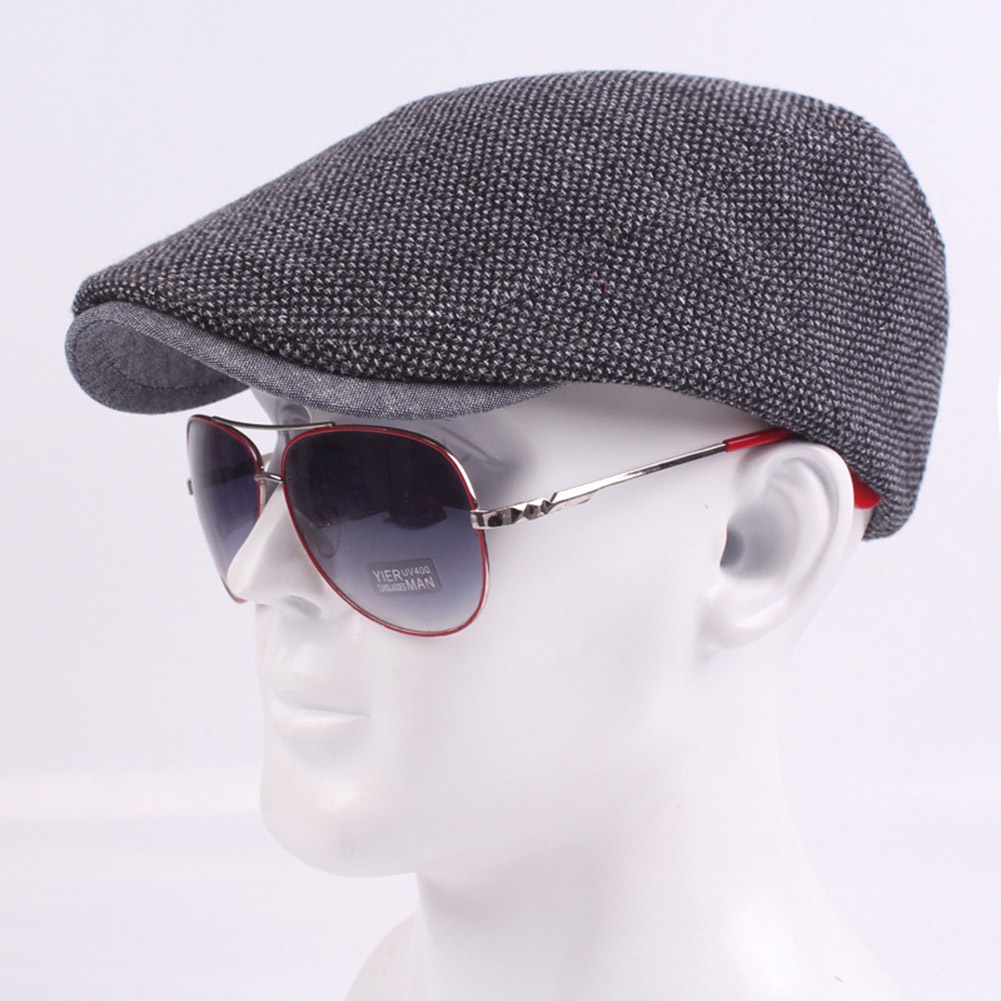 Mũ beret cotton kiểu dáng thời trang phong cách retro dành cho nam trung niên