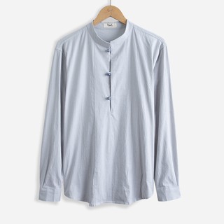 [Mã FAMALLT5 giảm 15% đơn 150K] Áo Sơ Mi Nam Cổ Tàu Ba Cúc Ngọc ROUGH, Chất Đũi Cao Cấp, Mềm, Mịn, Mát