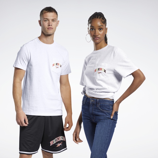 Áo Thun Thể Thao Unisex Reebok Cl Bball Pocket Tee GJ5836