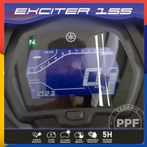 Dán Bảo Vệ Mặt Đồng Hồ Yamaha Exciter 155 ( MX King ) Chât Liệu PPF 6 Lớp