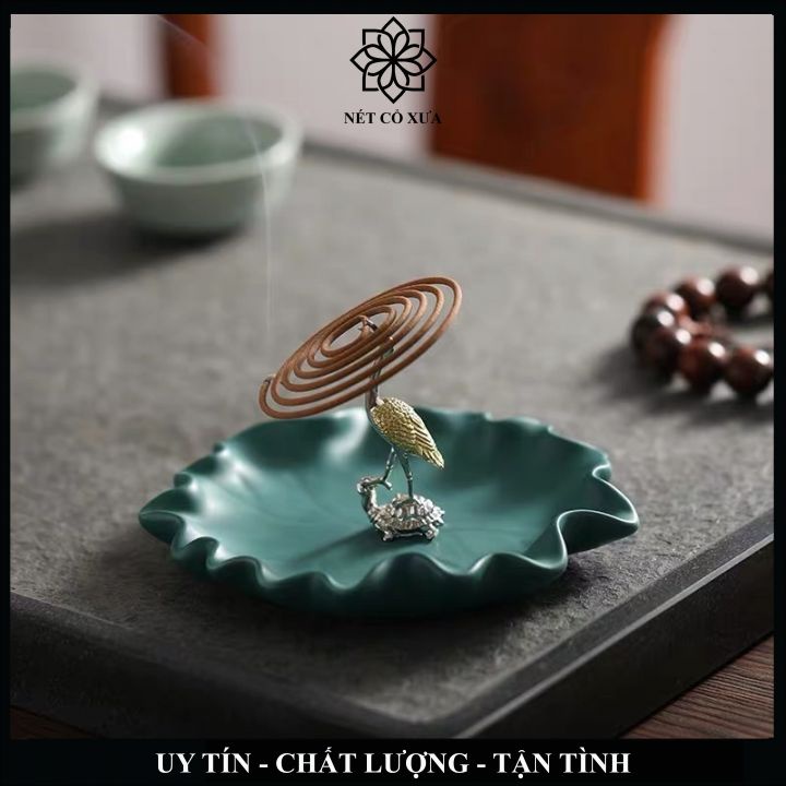 Tượng Chim Hạc và Rùa ĐẸP Sắc nét Màu Vàng Đồng