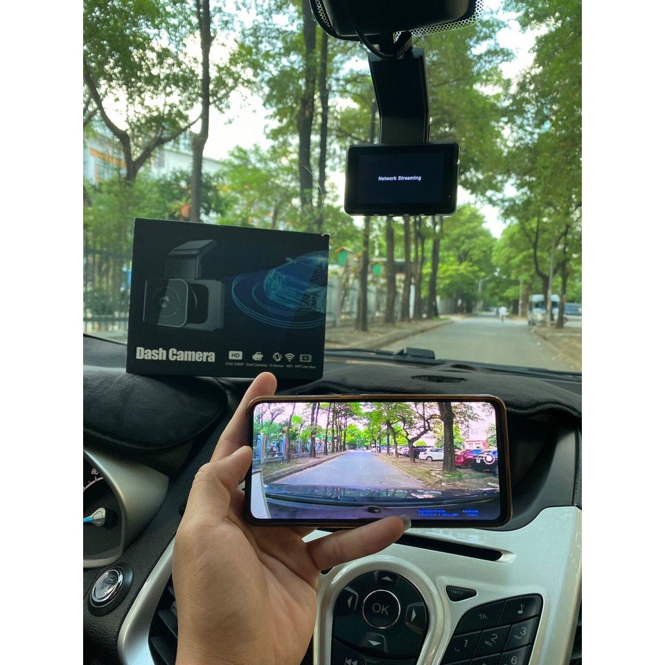 Camera hành trình K10, màn hình nhỏ gọn 3.0 inch Full HD siêu nét, Xem qua điện thoại, Chống Rung tự động