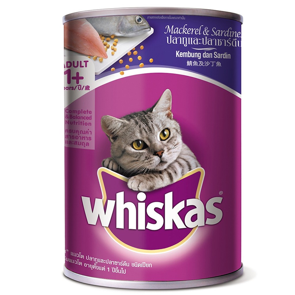 Pate Cho Mèo Trưởng Thành Whiskas Dạng Lon 400g Giá Rẻ #MintPet