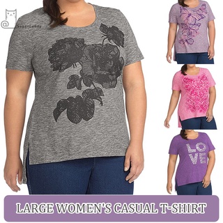 Áo Thun Tay Ngắn Cổ Thuyền Plus Size L-5Xl