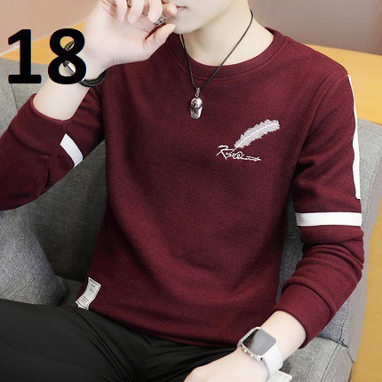 FREE SHIP Áo Len Nam Cổ Tròn ấm áp cho các chàng trai tháng 12