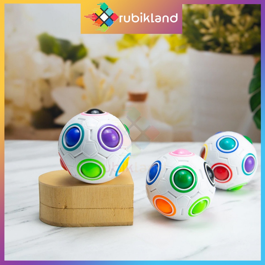 Rubik Biến Thể Trái Banh MoYu Rubic Rainbow Ball Magic Ball YJ YongJun Đồ Chơi Trí Tuệ