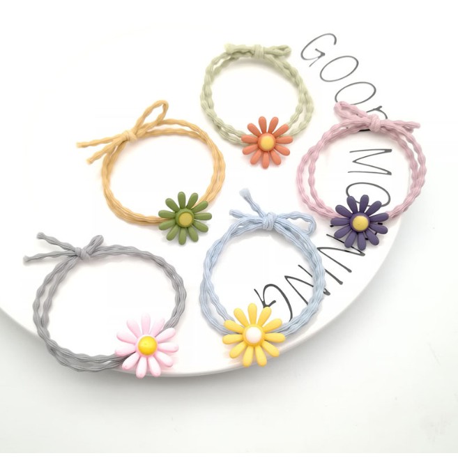 Dây Buộc Tóc Hoa Cúc Hoạ Mi Hàn Quốc Hot Trend.