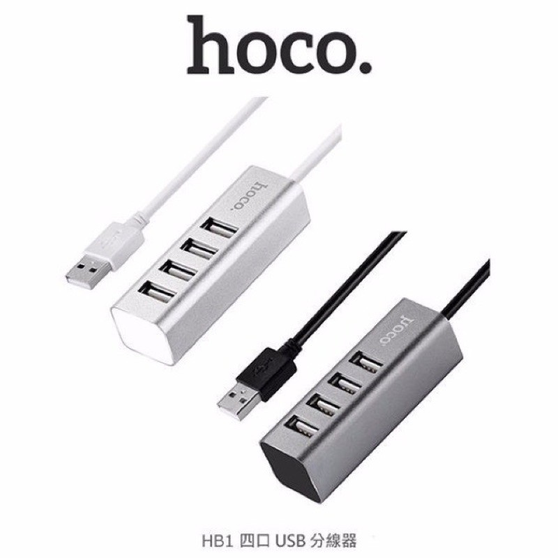 ✔️FREESHIP ✔Chính Hãng✔Bộ Hub USB 4 cổng USB-2.0 Hoco HB1- cho laptop-PC,Máy tính Window,Linux-Bảo hành 12 tháng-Nowship