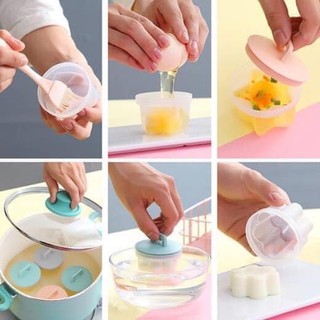 Sét 4 khuôn hấp bánh , hấp trứng cho bé