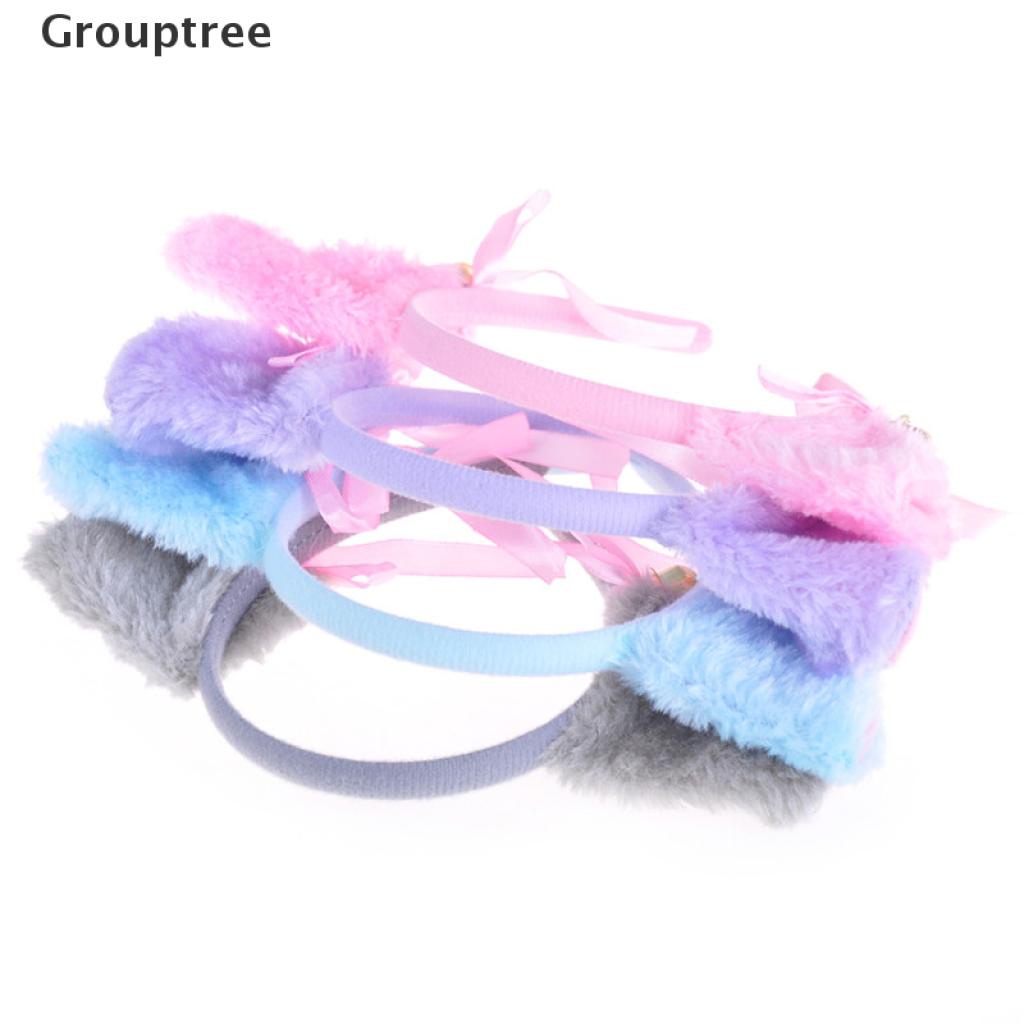 Cài tóc tai mèo gắn chuông hóa trang nhân vật anime dễ thương