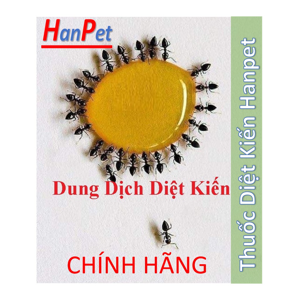 HCM (1 lọ ) Thuốc diệt kiến gián sinh học Hanpet CHÍNH HÃNG Thuốc kiến dạng Dung dịch có tác dụng diệt kiến tận gốc