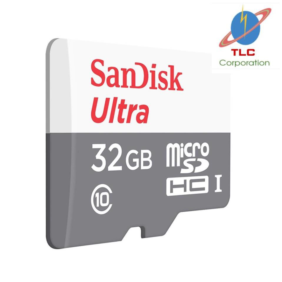 Thẻ nhớ microSDHC Sandisk 32GB upto 80MB/s 533X Ultra UHS-I - Chính hãng