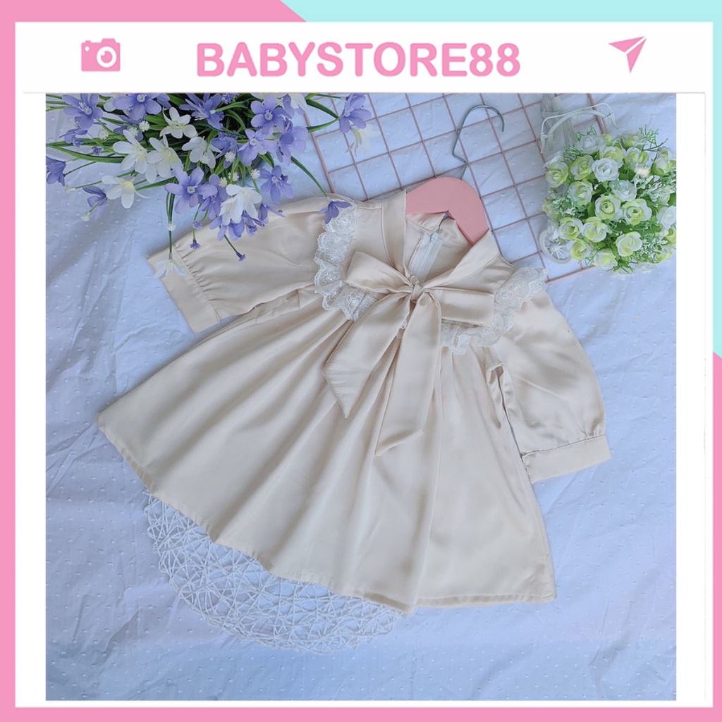 Váy bé gái mùa hè 1.2.3.4.5 - 8 tuổi BABYSTORE88 đầm công chúa thiết kế xinh xắn thời trang cao cấp cho bé( v25)