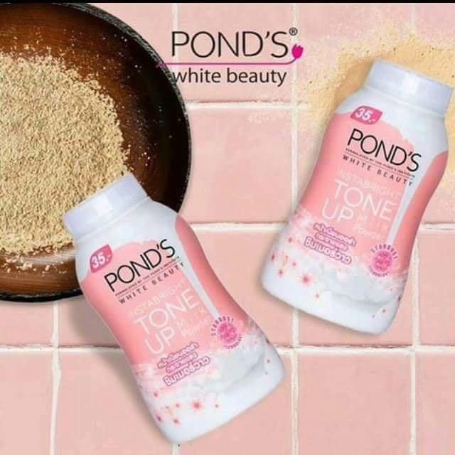 Phấn Phủ Dưỡng Trắng POND’S Thái Nâng Tông White Beauty Instabright Tone Up Milk Powder 40G - bột phấn cho da kiềm dầu