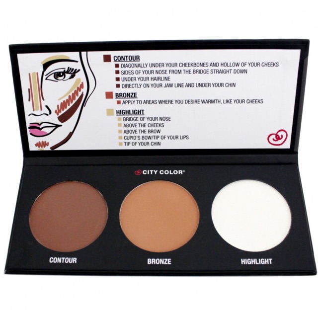 ảngBang phấn tạo khối và Highlight City Color Contour Effects