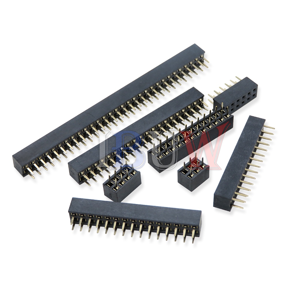 5/10PCS 1X 2X/2/3/4/5/6/8/10/40 PIN Double Row Straight FEMALE PIN HEADER 2.0MM 2MM Strip Connector Socket 3p/4p/6p/8p/20p/40p