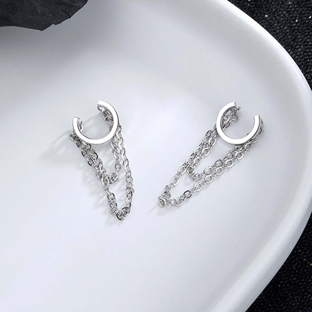 Khuyên Tai Dạng Kẹp Vành Tròn Đơn Giản Cá Tính