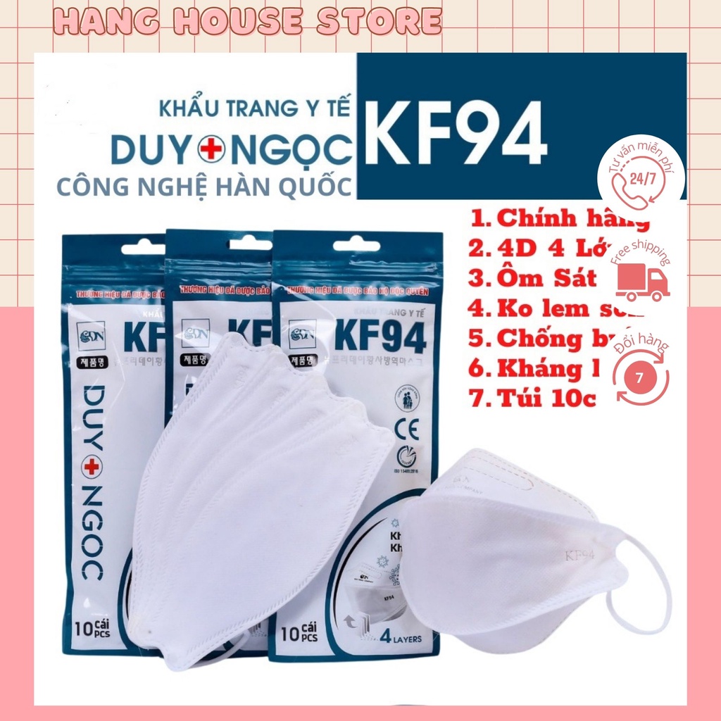 Khẩu trang KF94 Duy Ngọc (4 lớp)