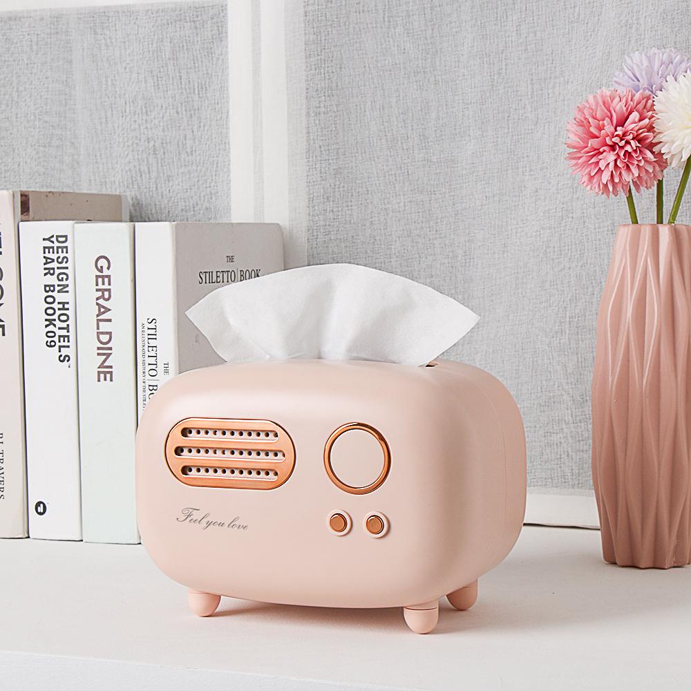 Hộp Đựng Khăn Giấy / Điều Khiển Từ Xa Kiểu Retro Tiện Dụng Cho Gia Đình