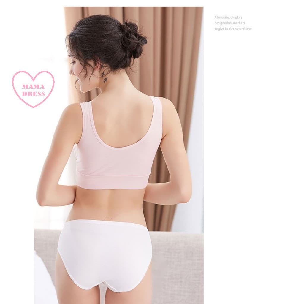 [3 NGÀY GIÁ SỐC] Set 4 QUẦN LÓT BẦU CẠP CHÉO EnjoyPreg MAMADRESS chất cotton co giãn 4 chiều cho mẹ bầu và sau sinh | BigBuy360 - bigbuy360.vn