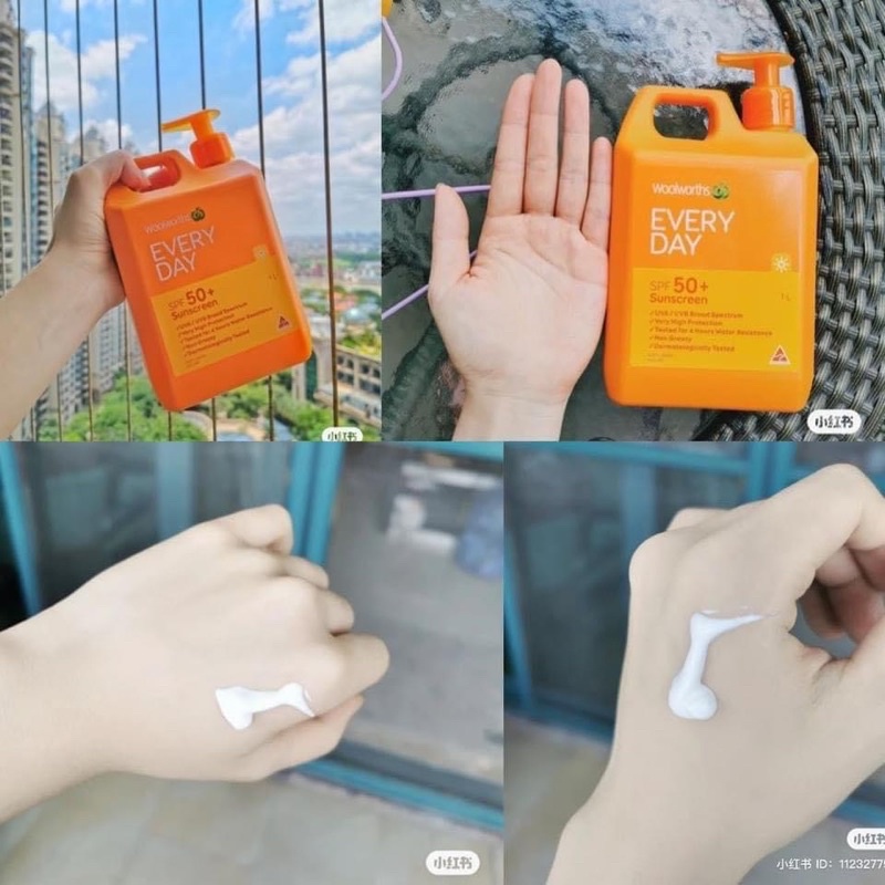 Kem Chống Nắng Woolworths Everyday Sunscreen SPF 50+ 500ml - 1000ml