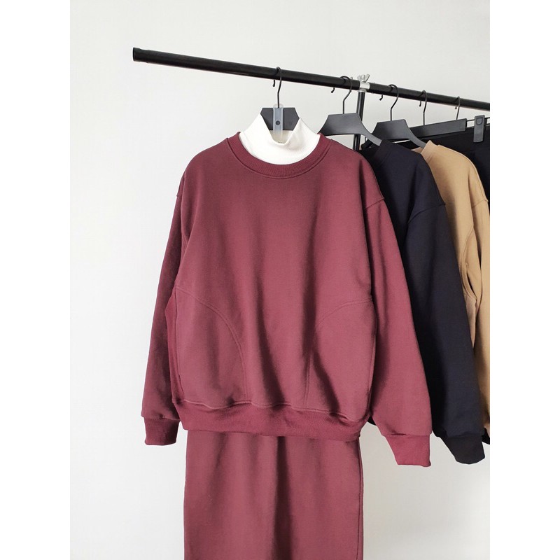 Bộ áo váy nỉ thu đông AfterBefore | BigBuy360 - bigbuy360.vn