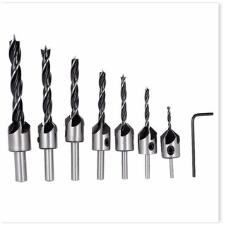 Bộ 7 mũi khoan gỗ doa lỗ vít