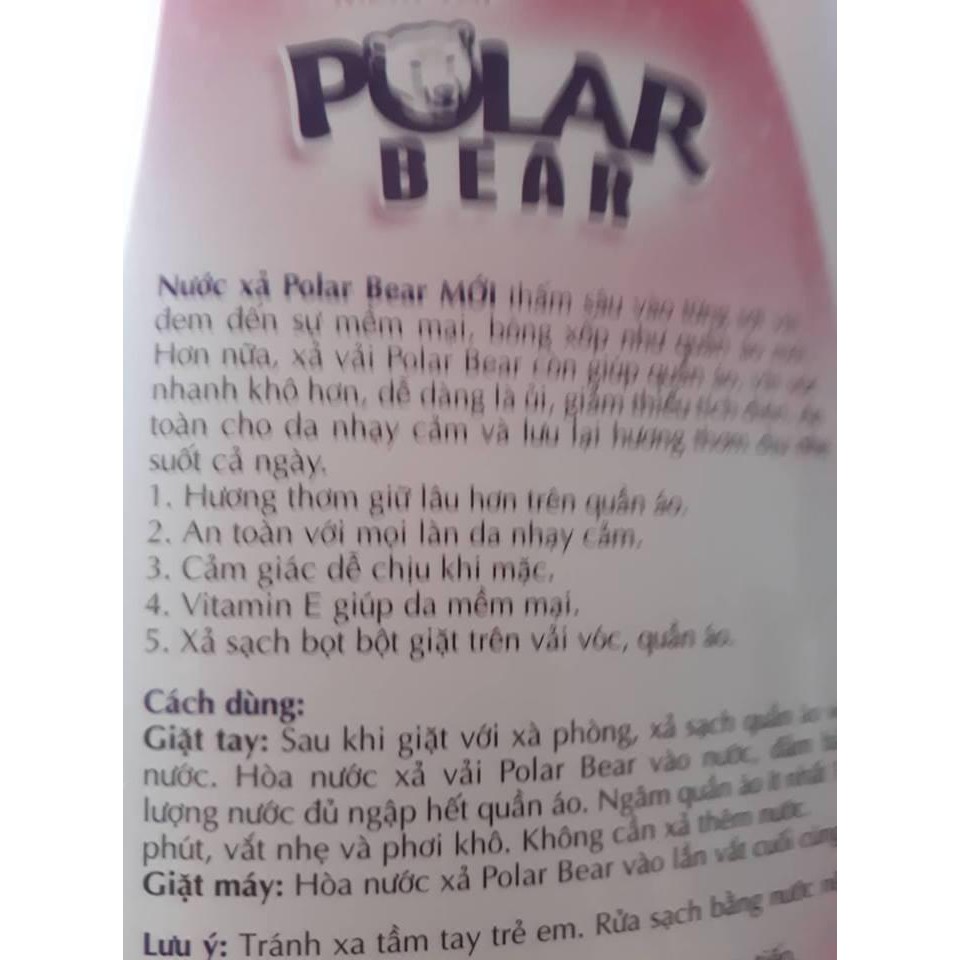 nước xả vải POLAR BEAR